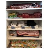 K - Assorted Linen Table Linens - Placemats, Napkins, Tablecloths and More