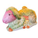 P - Majolica Lamb Soup Tureen