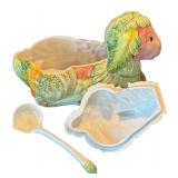 P - Majolica Lamb Soup Tureen
