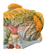 P - Majolica Lamb Soup Tureen