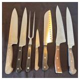 K - Wusthof Knife Block with Wusthof, Calphalon & Russell Knives