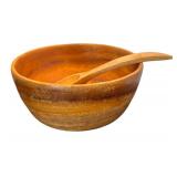 P - Vintage Wooden Bowls & Utensils