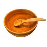 P - Vintage Wooden Bowls & Utensils