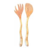 P - Vintage Wooden Bowls & Utensils