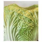 P - Lettuce & Cabbage Motif Ceramic Vase and Bowls