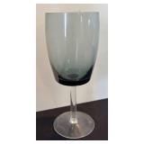 DR - Gorham Midnight Mist Stemware - Vintage Set of 8 in Smoky Gray