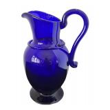 P - Metropolitan Museum of Art Cobalt Blue Glass Pitcher