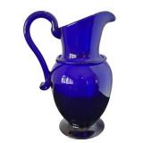 P - Metropolitan Museum of Art Cobalt Blue Glass Pitcher