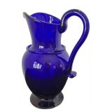 P - Metropolitan Museum of Art Cobalt Blue Glass Pitcher