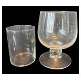 P - Variety of Crystal and Clear Glass Vases