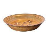 P - Two Stoneware Pie Dishes with Botanical Glazes