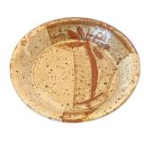 P - Two Stoneware Pie Dishes with Botanical Glazes