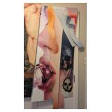 LR - Jerry Ott Two-Piece Painted Metal Abstract Art