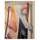 LR - Jerry Ott Two-Piece Painted Metal Abstract Art