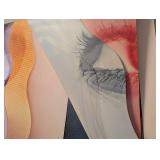 LR - Jerry Ott Two-Piece Painted Metal Abstract Art