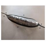 UL - Robert Lazzarini Large Signed Brutalist Metal Wall Hanging