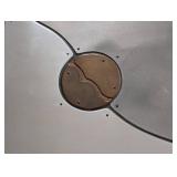 UL - Robert Lazzarini Large Signed Brutalist Metal Wall Hanging