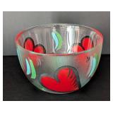 UL - Kosta Boda Ulrica Hand Painted Heart Bowl