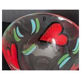 UL - Kosta Boda Ulrica Hand Painted Heart Bowl