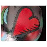 UL - Kosta Boda Ulrica Hand Painted Heart Bowl