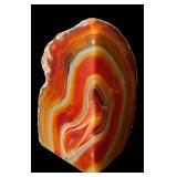 LB - Polished Banded Agate Bookends - Chalcedony Pair