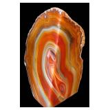 LB - Polished Banded Agate Bookends - Chalcedony Pair
