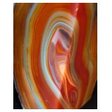 LB - Polished Banded Agate Bookends - Chalcedony Pair