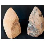 LB - Polished Banded Agate Bookends - Chalcedony Pair