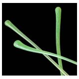 UL - Art Glass Flower Stems (Lot of 3) - Pink Speckled Glass