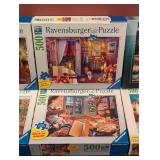 UL - Ravensburger Puzzle - Assorted 500/750/1000-Piece, 10-Pack (Ten Puzzles)
