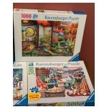 UL - Ravensburger Puzzle - Assorted 500/750/1000-Piece, 10-Pack (Ten Puzzles)