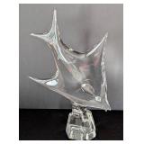 UL - Art Glass Angel Fish Sculpture
