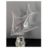 UL - Art Glass Angel Fish Sculpture