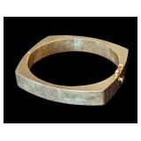 K - 14K Yellow Gold Bangle Bracelet