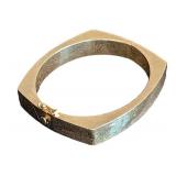 K - 14K Yellow Gold Bangle Bracelet