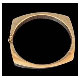 K - 14K Yellow Gold Bangle Bracelet