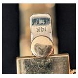 K - 14K Yellow Gold Bangle Bracelet