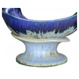 UL - Doug Wylie Dolphin Accent Pedestal Bowl - Very Large Ceramic Pedestal Bowl