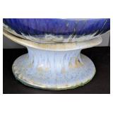 UL - Doug Wylie Dolphin Accent Pedestal Bowl - Very Large Ceramic Pedestal Bowl