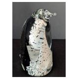 UL - Hokitika Glass Studio Penguin Figurine