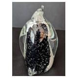 UL - Hokitika Glass Studio Penguin Figurine