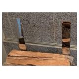 LR - Chrome Log Holder, Birch Logs Included