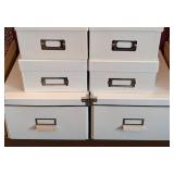UL - Storage Boxes - Leopard Print & White Cardboard, Assorted Sizes