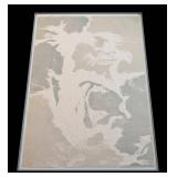 UL - Klaus Brill Fantasy Woodcut Print (46/250) - Framed