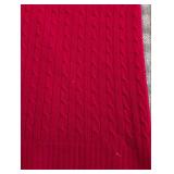 UL - Ralph Lauren Home 52x72 Red 100% Cashmere Throw Blanket