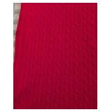 UL - Ralph Lauren Home 52x72 Red 100% Cashmere Throw Blanket