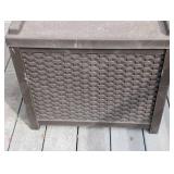 P - Suncast Outdoor Storage Box - 22.5 x 17.5 x 22 in, Brown Resin