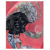 UL - Dick Huss Art Glass Paperweight