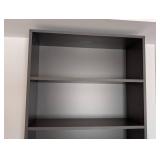 LB - Dark Grey Wood Bookcase