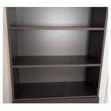 LB - Dark Grey Wood Bookcase